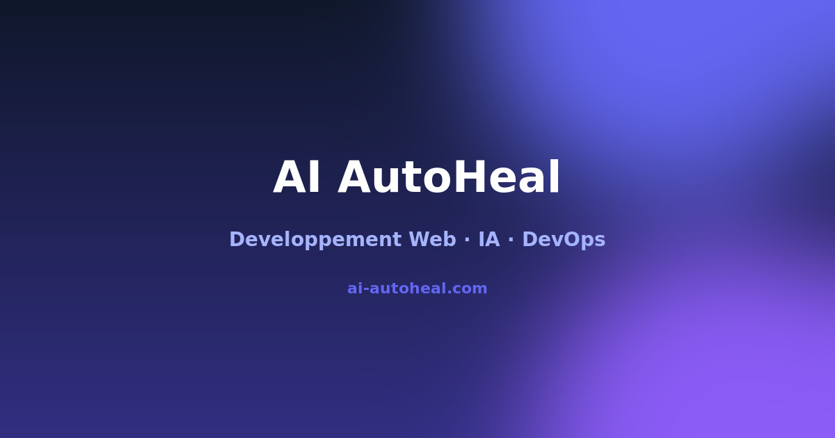 Agence Web IA — Développement & DevOps - AI AutoHeal