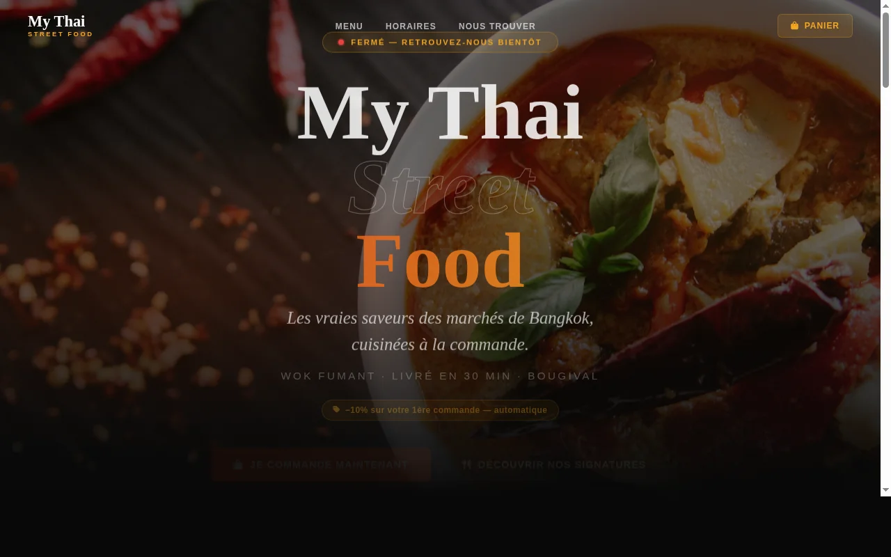 My Thai — Restaurant thaïlandais